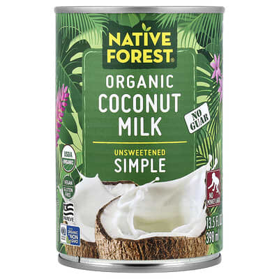Organic Coconut Milk, Simple, Unsweetened, 13.5 fl oz (398 ml)