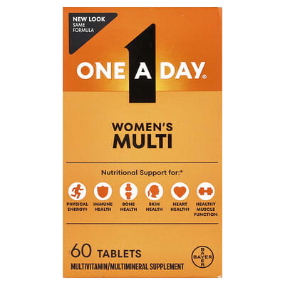 One-A-Day Женский мультивитаминный комплекс, 60 таблеток