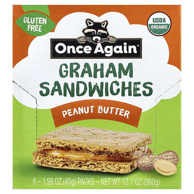 Graham сэндвичи с арахисовым маслом, 8 Packs, 1.59 oz (45 g)