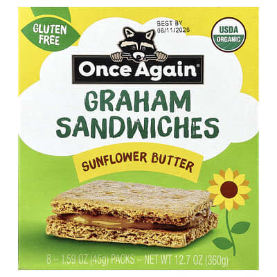 Сэндвичи Graham, подсолнечное масло, 8 упаковок, по 1.59 oz (45 g)