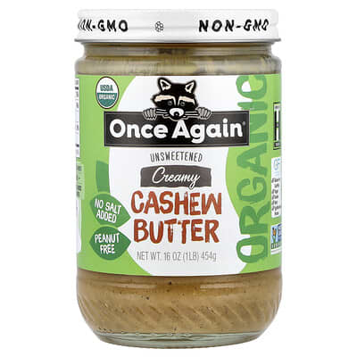 Органическая арахисовая паста Once Again Creamy 454 g