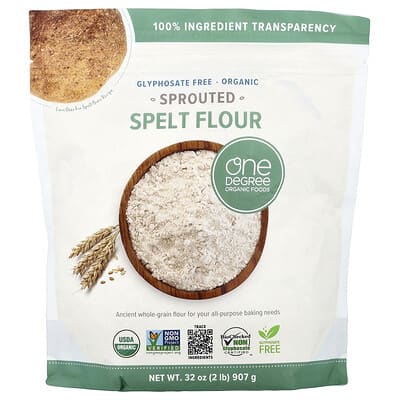 Sprouted Spelt Flour, 32 oz (907 g)