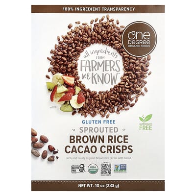 Sprouted Brown Rice Cacao Crisps, 10 oz (283 g)