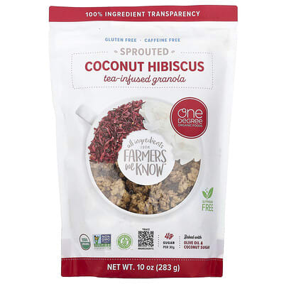 Гранола Sprouted Tea-Infused Coconut Hibiscus, 10 oz (283 g)