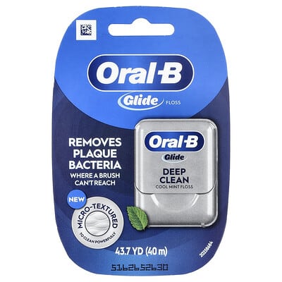 Oral-B Glide, зубная нить для глубокого очищения, Cool Mint, 43.7 yards (40 m)