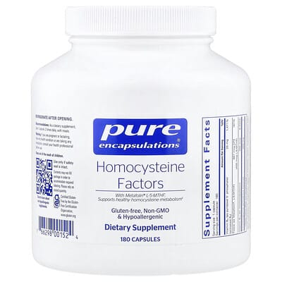 Факторы гомоцистеина Pure Encapsulations, 180 капсул