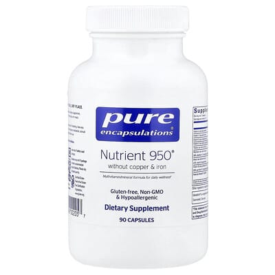 Nutrient 950® Without Copper & Iron, 90 Capsules