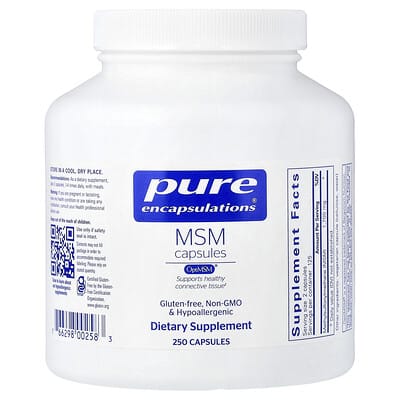 Капсулы MSM, 250 капсул (850 mg на капсулу)