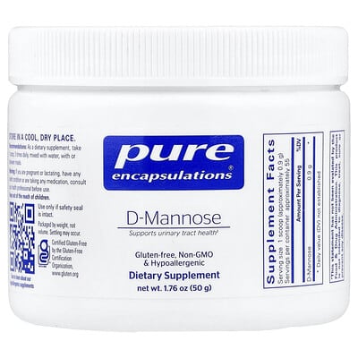 Порошок D-Mannose, 1.76 oz (50 g)