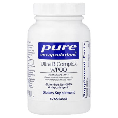 Витаминный комплекс Ultra-B-Complex с PQQ, 60 капсул