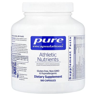 Pure Encapsulations Athletic Nutrients, 180 капсул