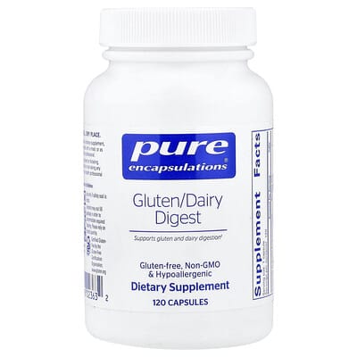 Капсулы Gluten/Dairy Digest, 120 Pure Encapsulations