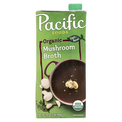 Органический бульон из грибов, 32 oz (907 g)