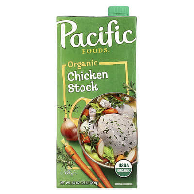 Органический куриный бульон Pacific Foods, 32 oz (907 g)