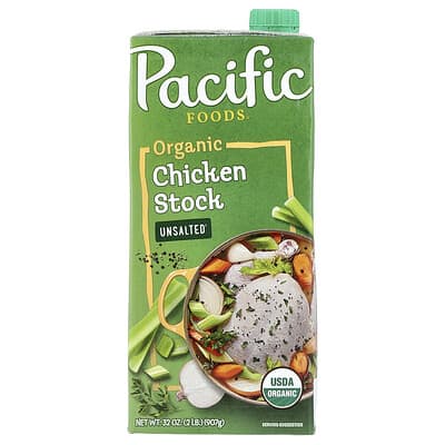 Куриный бульон Organic, несоленый, 32 fl oz (907 g)