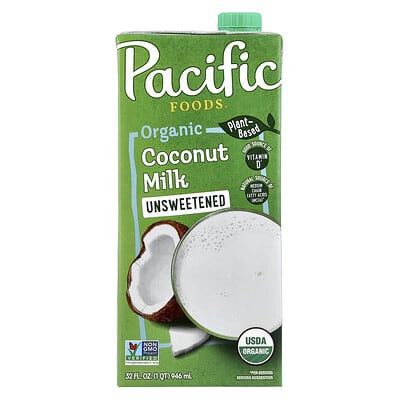 Organic Coconut Milk, Unsweetened, 32 fl oz (946 ml)