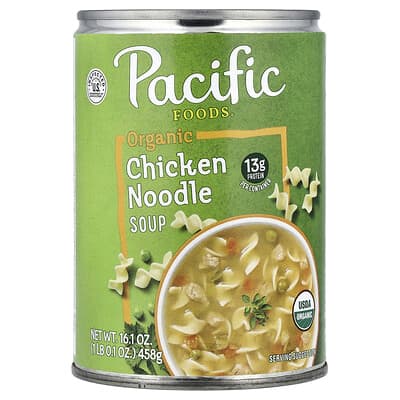 Суп с куриной лапшой Organic Chicken Noodle Soup, 16.1 oz (458 g)