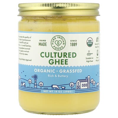 Органическое топленое масло Ghee, 14 oz (398 g)