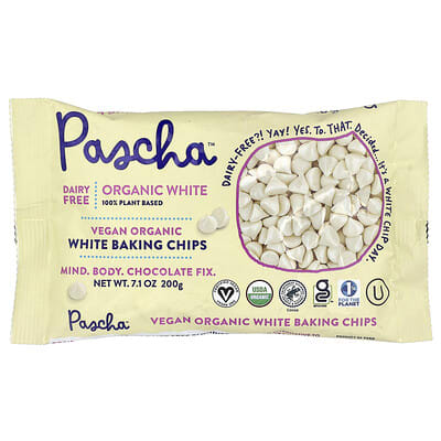 Organic Vegan White Baking Chips, 7.1 oz (200 g)