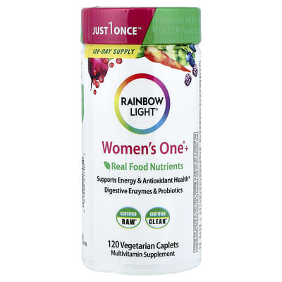 Women's One+®, питательные вещества из натуральных продуктов, 120 вегетарианских таблеток