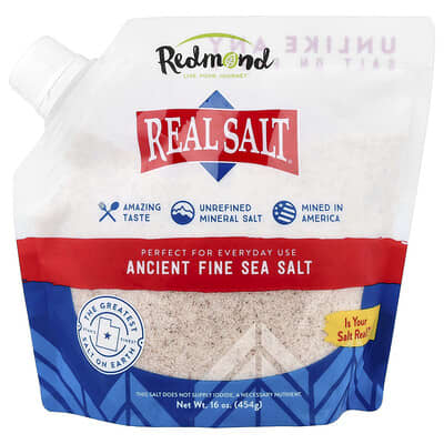 Морская соль Real Salt®, Ancient Fine Sea Salt, 16 oz