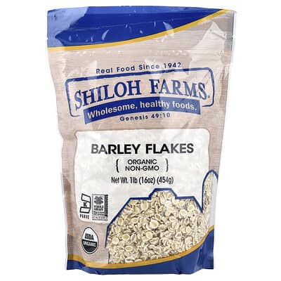 Овсяные хлопья Organic Barley Flakes 16 oz (454 g)
