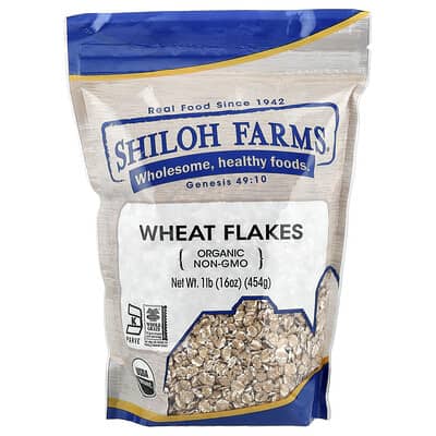 Organic Wheat Flakes, 16 oz (454 g)