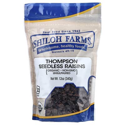 Organic Thompson Seedless Raisins, 12 oz (340 g)