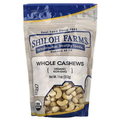 Organic Whole Cashews, 11 oz (312 g)
