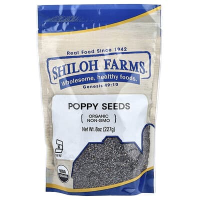 Organic Poppy Seeds, 8 oz (227 g)