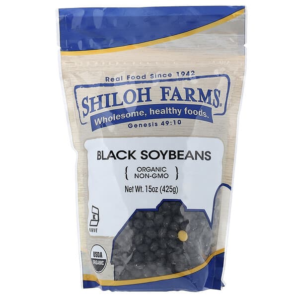 Organic Black Soybeans, 15 oz (425 g)