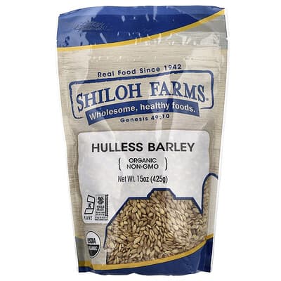 Organic Hulless Barley, 15 oz (425 g)