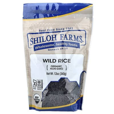Shiloh Farms Органический дикий рис, 12 oz (340 g)