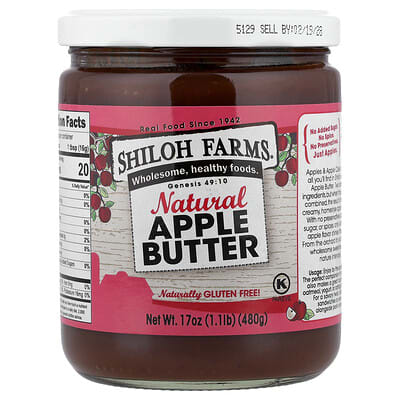 Natural Apple Butter, 17 oz (480 g)