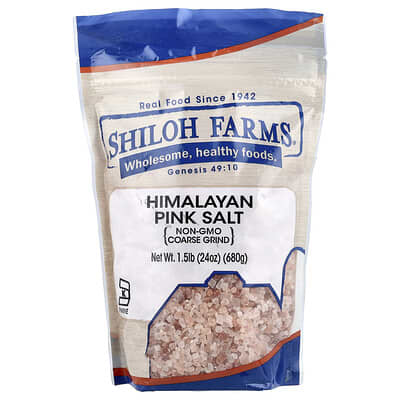 Розовая гималайская соль Shiloh Farms coarse grind 24 oz (680 g)