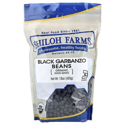 Organic Black Garbanzo Beans, 15 oz (425 g)