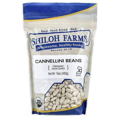 Фасоль конкассе Shiloh Farms Organic Cannellini Beans 15 oz