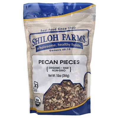 Shiloh Farms Кусочки органического пекана, 10 oz (284 g)