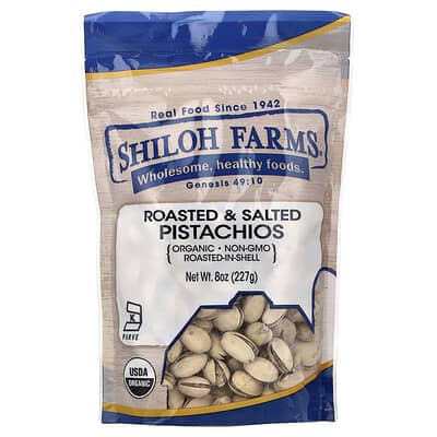 Organic Pistachios, Roasted & Salted, 8 oz (227 g)