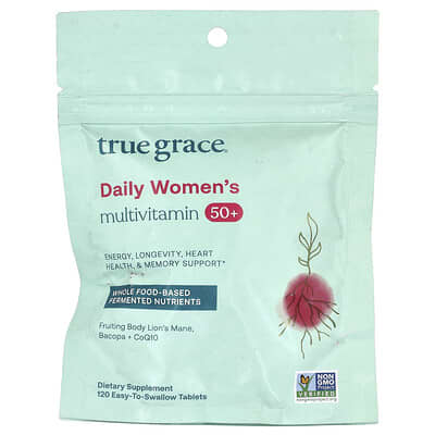 True Grace Мультивитамины для женщин 50+, 120 таблеток