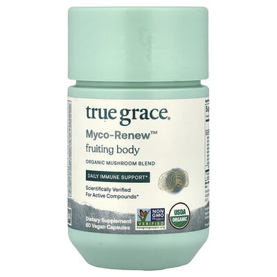 True Grace Myco-Renew™ Fruiting Body 60 Vegan Capsules