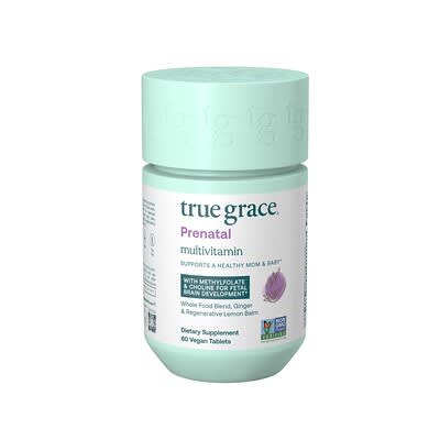 True Grace пренатальные мультивитамины, 60 веганских таблеток