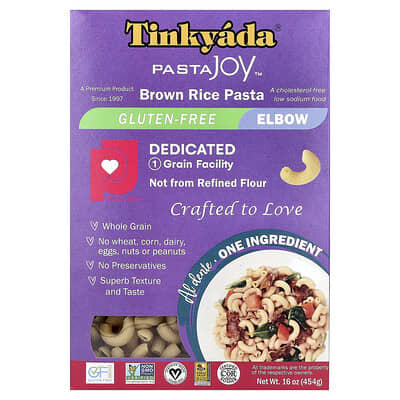 Brown Rice Pasta, Elbow, 16 oz (454 g)