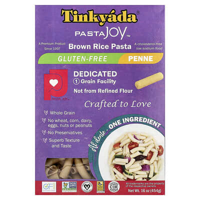 Макароны из бурого риса Tinkyada Penne, 16 oz (454 g)