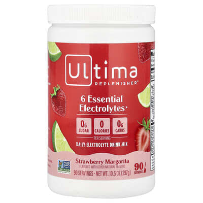 Электролитный напиток 6 Essential Electrolytes, Strawberry Margarita, 10.5 oz (297 g)
