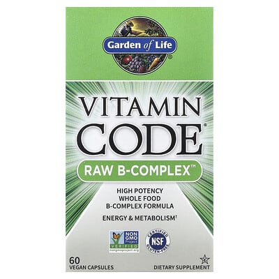 Vitamin Code®, RAW B-Complex™, 60 веганских капсул