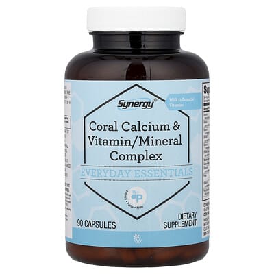 Synergy®, Coral Calcium & Vitamin/Mineral Complex, 90 Capsules