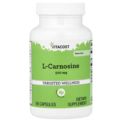 L-Carnosine, 500 mg, 90 капсул