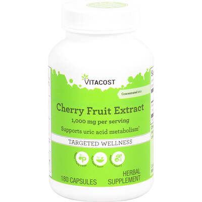Экстракт вишни Vitacost 180 Capsules