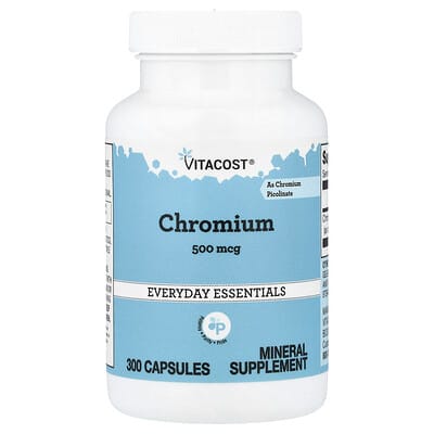 Chromium, 500 mcg, 300 Capsules
